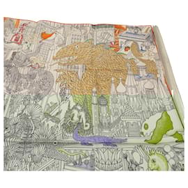 Hermès-Hermes Carre 90 Animapolis Scarf-Other