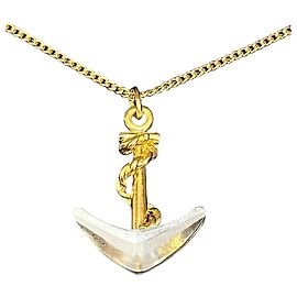 Collana Ancora in Cristallo Swarovski D'oro