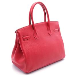 Hermès-Sac à main Hermes Birkin 30 Verso Rouge-Rouge