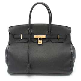 Hermès-Sac à main Hermès Birkin 35 Togo Noir-Noir