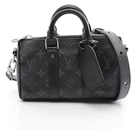 Louis Vuitton-Louis Vuitton Keepall XS Monogram Eclipse Handbag M45947-Black