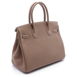 Hermès-Sac à main Hermès Birkin 30 Togo Marron-Marron