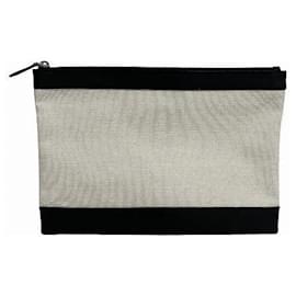 Balenciaga-Balenciaga Clip M Leather Clutch 373834-Black