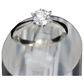 Autre Marque-Platinum Diamond Ring Pt900 Size 6-Other