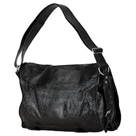 Balenciaga-Balenciaga Leather Classic Messenger Bag Black-Black