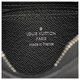 Louis Vuitton-Louis Vuitton Taiga Zippy Coin Purse Black-Black