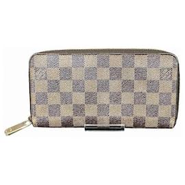 Louis Vuitton-Louis Vuitton Damier Zippy Wallet N60015-Brown
