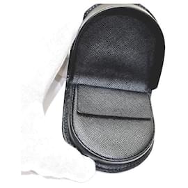 Prada-Prada Saffiano Leather Coin Case KP1001-Black