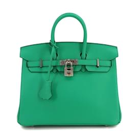 Hermès-Hermes Birkin 25 Handbag in Mint Green-Other