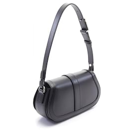 Versace-Versace Greca Goddess Leather Shoulder Bag-Black
