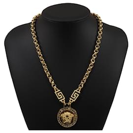 Versace-Versace Gold Plated Necklace Unisex-Golden