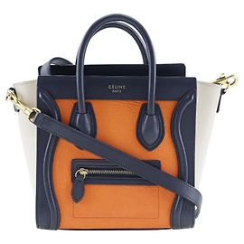 Céline Sac à main Celine Luggage Nano Shopper orange Orange