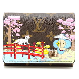 Louis Vuitton-Louis Vuitton Portefeuille Victorine Vivienne Tri-fold Wallet-Brown,Multiple colors