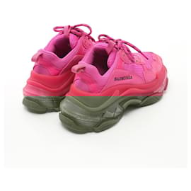 Balenciaga-Balenciaga Triple S Sneakers Leather Fabric-Pink