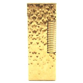 Alfred Dunhill Accendino a gas Dunhill Square Pattern oro D'oro