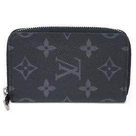 Louis Vuitton Zippy Coin Purse Vertical M81662 Black