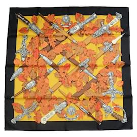 Hermès-Hermes Silk Scarf Carré 90 AU PLUS DRU-Other