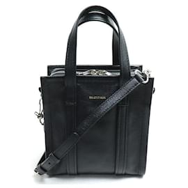 Balenciaga-Balenciaga Bazaar Shopper XXS 2Way Shoulder Bag-Black