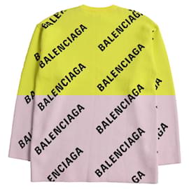 Balenciaga-Balenciaga Jacquard Logo Knit Sweater XS-Other