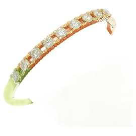 Autre Marque-K18YG Diamond Bangle 21.8g 3.72ct-Golden