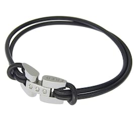 Autre Marque-FRED Move One Bracelet SS Rubber Diamond-Silvery