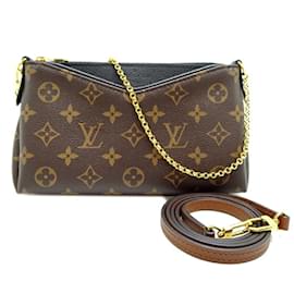 Louis Vuitton-Louis Vuitton Pallas Clutch Pouch-Brown,Monogram