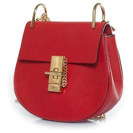 Bolsa Drew Chloé em couro vermelho Vermelho