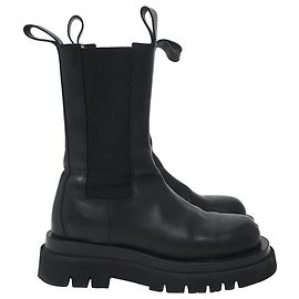 Botas Lug Bottega Veneta en cuero negro Negro