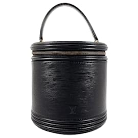 Louis Vuitton-Louis Vuitton Cannes Vanity Bag Epi Leather-Black
