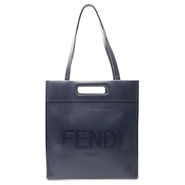 Fendi-Fendi Leather Tote Bag 7VA481-Blue