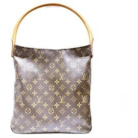 Louis Vuitton-Louis Vuitton Looping GM Monogram Shoulder Bag-Brown