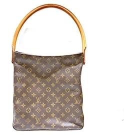 Louis Vuitton-Louis Vuitton Looping GM Monogram Shoulder Bag-Brown