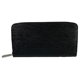 Louis Vuitton-Louis Vuitton Epi Zippy Wallet M61857 Noir-Black