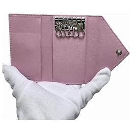 Balenciaga-Balenciaga Leather Key Case 650118DLQON5616-Pink