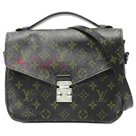 Louis Vuitton-Louis Vuitton Pochette Metis MM Handbag M41462-Red