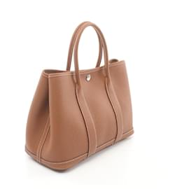 Hermès-Sac Tote TPM Garden Party Hermes Marron-Marron