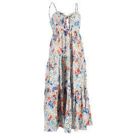 Abito midi a strati con stampa floreale Zimmermann in cotone multicolore Multicolore