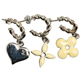 Louis Vuitton-Louis Vuitton Sweet Earrings Set of 3 M65471-Silvery,Metallic