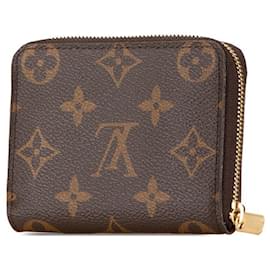Louis Vuitton-Louis Vuitton Monogram Zippy Coin Purse M60067-Brown