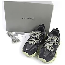 Balenciaga-Balenciaga Track Dad Shoes Leather Black-Black