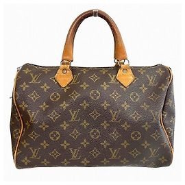 Louis Vuitton Monogram Speedy 30 Handbag T41526 Brown