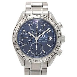 Omega Speedmaster Date Chronograph 3513.80 Blue Dial Blue