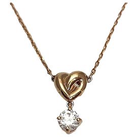 Collana Cuore Eterno Swarovski D'oro