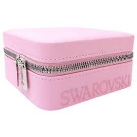 Swarovski Leather Jewelry Box Pink Pink