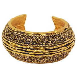 Chanel Vintage 1970s Byzantine Bracelet & Bangle Gold hardware