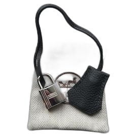 bell, pull tab and new hermès lock for hermès bag dustbag Black