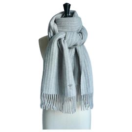 CHRISTIAN DIOR New gray cashmere stole for men Grey