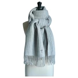 Christian Dior-CHRISTIAN DIOR New gray cashmere stole for men-Grey