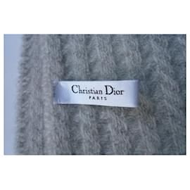 Christian Dior-CHRISTIAN DIOR New gray cashmere stole for men-Grey