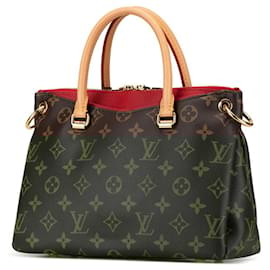 Louis Vuitton-Louis Vuitton Monogram Pallas BB Handbag-Brown,Red,Monogram